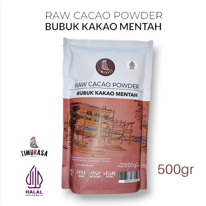 

Bubuk Cokelat Mentah 500gr Timurasa Raw Cacao Powder Coklat
