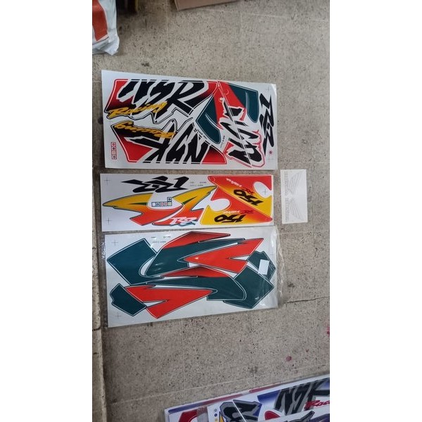 Original Impor Thailand Nsr 150 New Rr Hijau Oren Kuning Merah Biru Nos Striping Stiker Full Set Bod