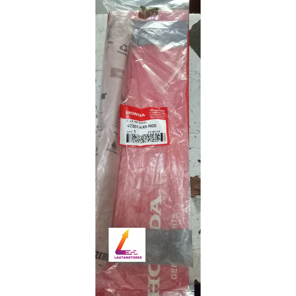 42301-K45-N00As Roda Belakang (Axle Rr Wheel) Cbr 150R K45, New Cb15 Barang Langka