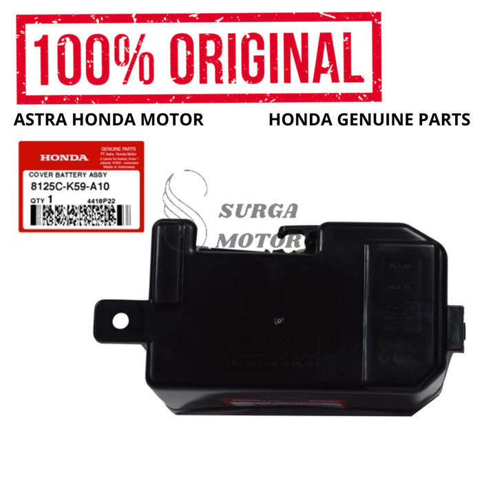 Cover Battery Tutup Aki Accu Vario 125 150 Esp Led Penutup Baterai Ori Barang Langka