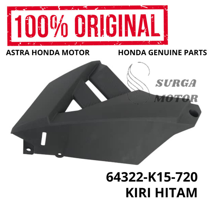 Cover Fairing Cowl Bawah Kiri Hitam Cb150R Streetfire K15P Cb 150R 150 Barang Langka