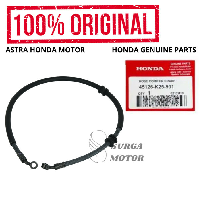 Kabel Selang Rem Depan Discbrake Brake Beat Fi Pop Esp Ori Honda Ahm Barang Langka