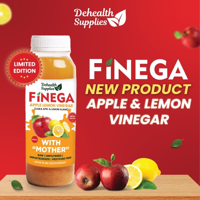 

FINEGA CUKA APEL LEMON 250ml plastik