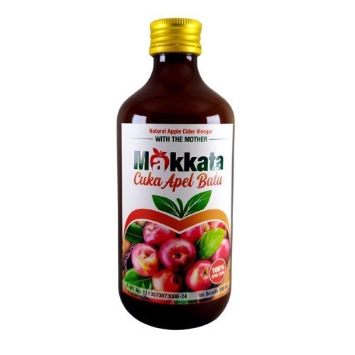 

CUKA APEL Batu Malang MAKKATA Organic Apple Cider Vinegar Original 100% Apel Utuh ASLI Original