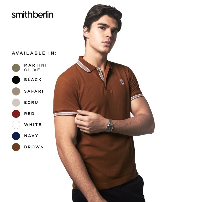 Kaos Polo Pria Smith Berlin Pierre Slim Fit