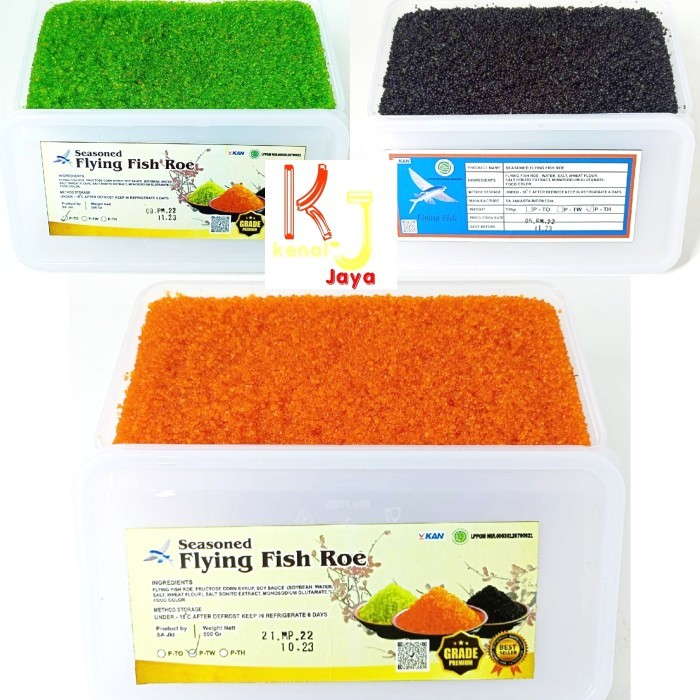 

Tobiko / Telur Ikan Terbang Grade A 500g