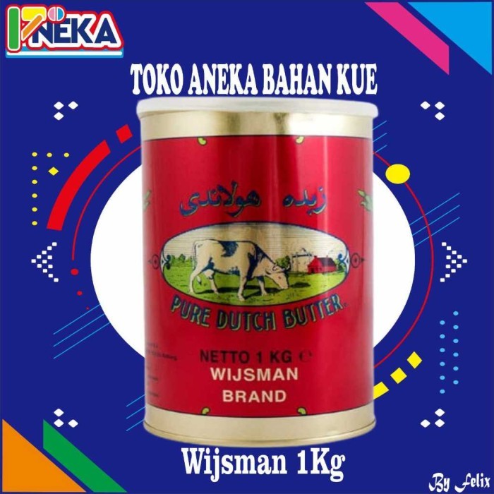 

TERLARIS WIJSMAN/WIJSMAN DUTCH BUTTER/MENTEGA ASIN (SALTED BUTTER) 1KG MURAH!!! MURAH