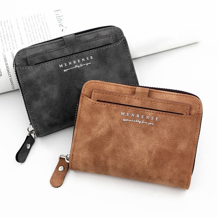 

TERLARIS [LMS] DOMPET PRIA WANITA IMPOR KOREAN STYLE VERTIKAL RESLETING KULIT PU ORIGINAL MENBENSE