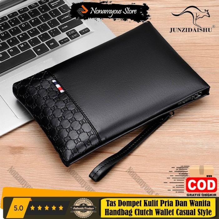 

TERLARIS [ORIGINAL] JUNZIDAISHU TAS DOMPET KULIT CLUTCH PRIA DAN WANITA HANDBAG WALLET UNISEX CASUAL