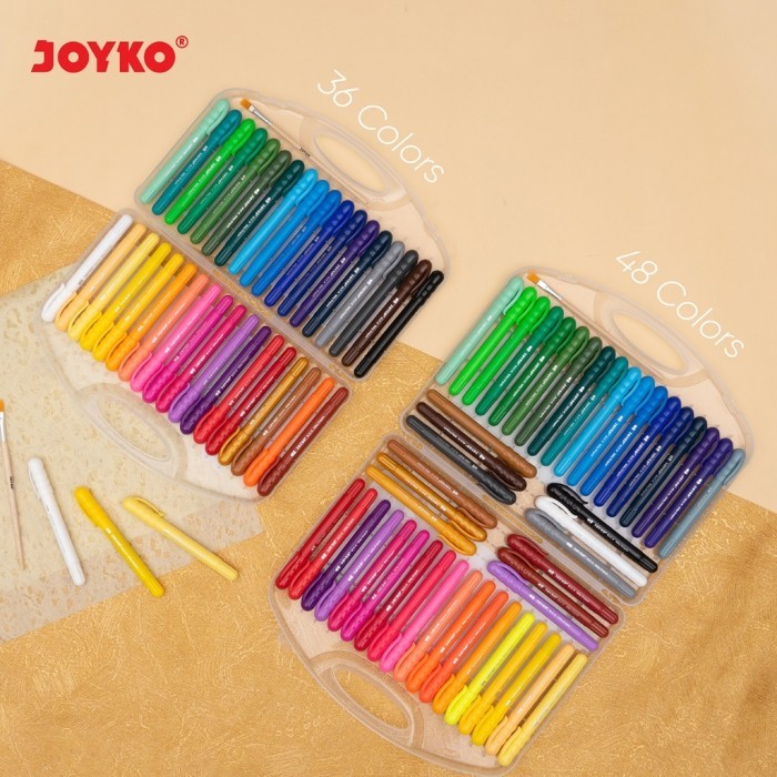 

Crayon Silky / Krayon Putar Halus 36 Warna - Joyko Slc-A-36 Murah Best Quality