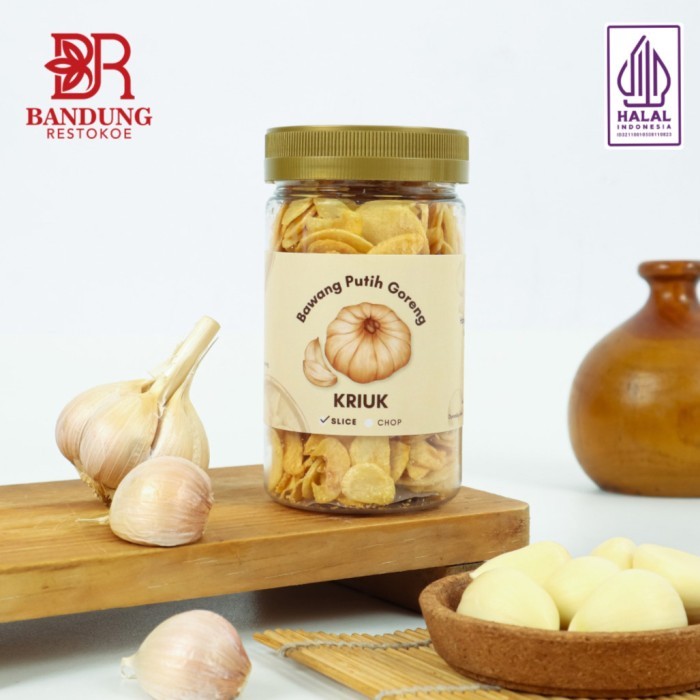 

Bawang Putih Goreng Kriuk 100gr - Iris