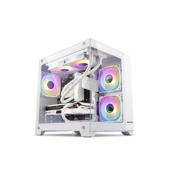 Casing Digital Alliance N30S V2 White - Miro ATX Tempered Glass - White
