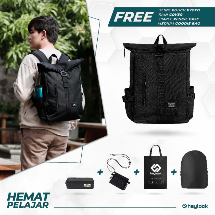 

TERLARIS HEYLOOK OFFICIAL - (PAKET HEMAT PELAJAR) TAS RANSEL LAPTOP DEFENDER 14-15 INCH TAS PUNGGUNG