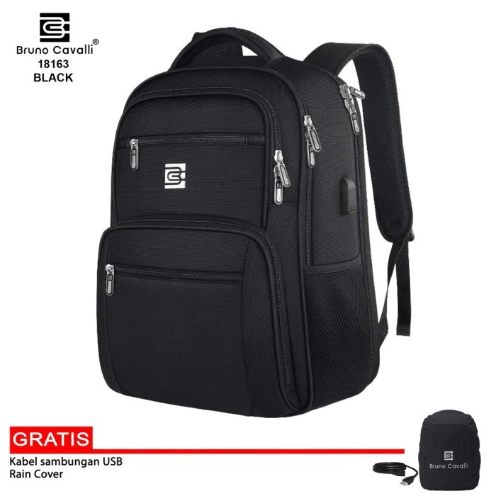 

TERLARIS BRUNO CAVALLI FORTE S 18163 TAS RANSEL LAPTOP TSA FRIENDLY 180 DERAJAT BACKPACK PRIA TAS