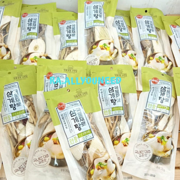 

HOT SALE! Bumbu Rempah Samgyetang /Sup Ayam Ginseng Korea) 70gr