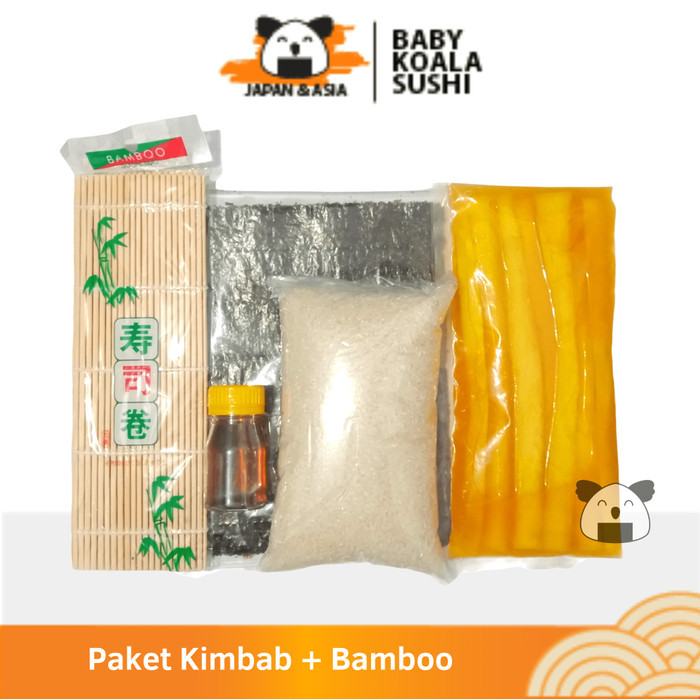 

TERLARIS! PAKET KIMBAB KOREA Gimbab Lengkap 6-8 Roll