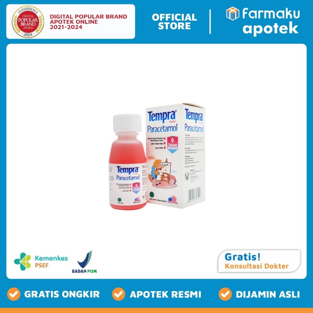 Tempra Forte Bubble Gum Syrup 60 ml - TMG