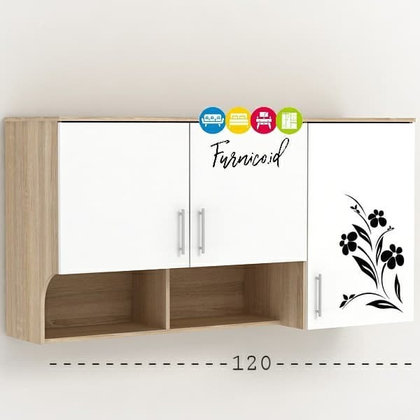 Kitchen Set Atas 3 Pintu Dapur (Lemari Piring Gantung )