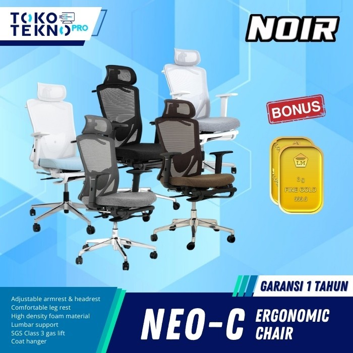 Noir Neo-C / Neo C Ergonomic Office Chair Kursi Office