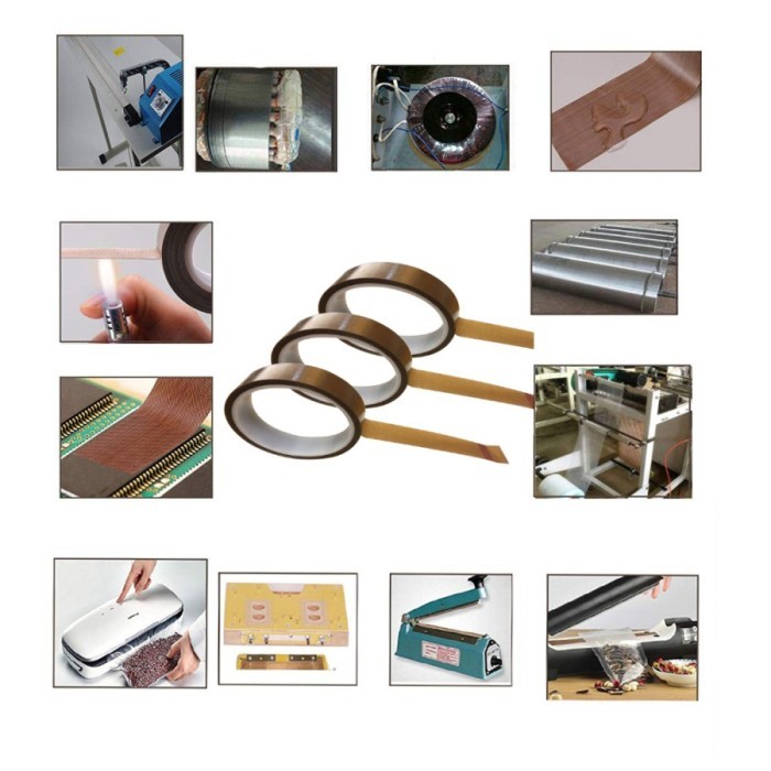 

Ready Stock Teflon Tape Kain Kertas Isolasi Anti Panas Tahan Press Sealer Baking Lakban Teflon Tape