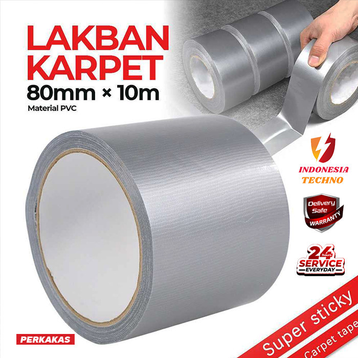 

Viral Selotip Lakban Tape Karpet Kain Isolasi Lantai Anti Geser Super Kuat Packing Aman