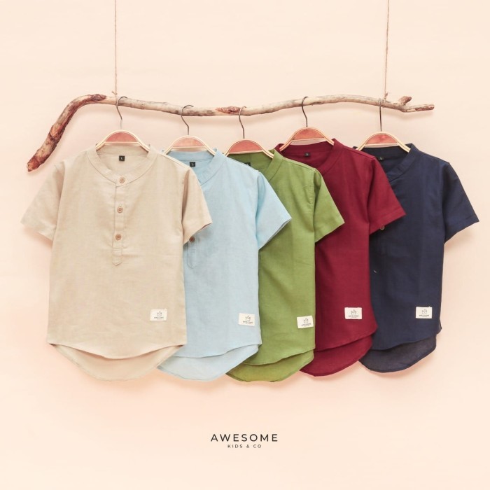 KEMEJA KOKO ANAK LAKI-LAKI ALMAIR BY AWESOME KIDS & CO - BAJU MUSLIM
