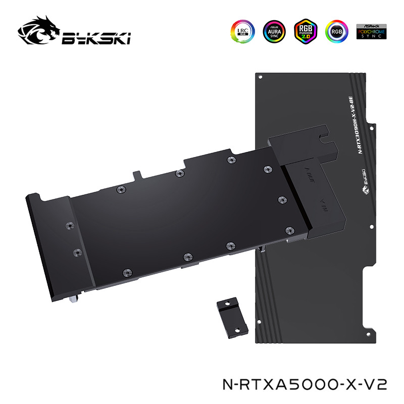 Bykski Computer Water Cooler For Leadtek RTX A5000 VGA Full Cover,Video Card Cooling Block,N-RTXA500