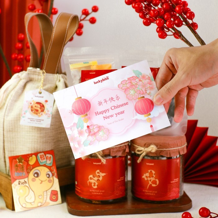 

Hampers Imlek / Cny Hampers - Happiness Set - Premium Leather Bag