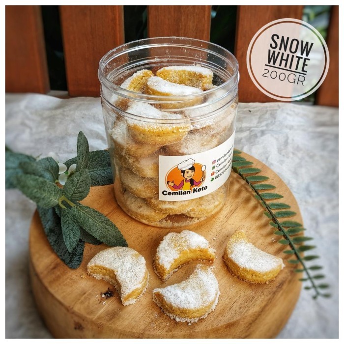 

Keto / Debm / Diet Putri Salju Kue Kering No Sugar Diabetic Friendly Terlaris