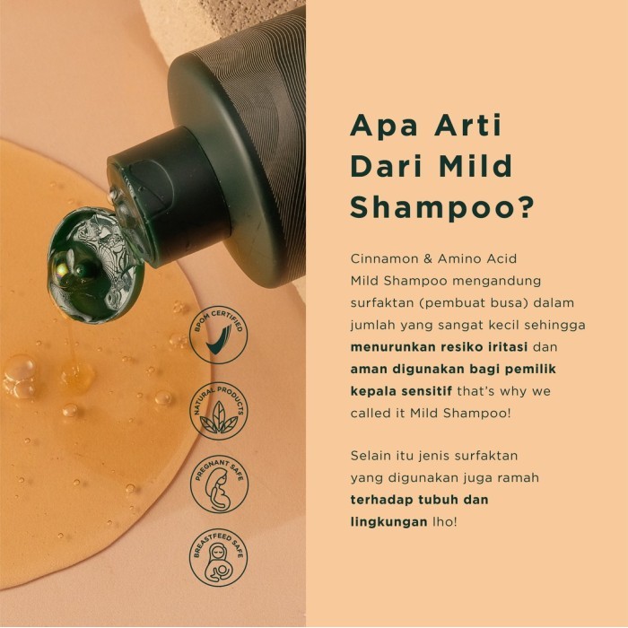 PROMO REE DERMA WELLNESS CINNAMON & AMINO ACID MILD SHAMPOO HAIR LOSS - REEDERMA SHAMPO UNTUK RAMBUT
