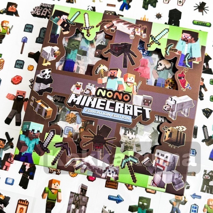 

Stiker Karakter Minecraft 100 Lembar Souvenir Ultah Anak