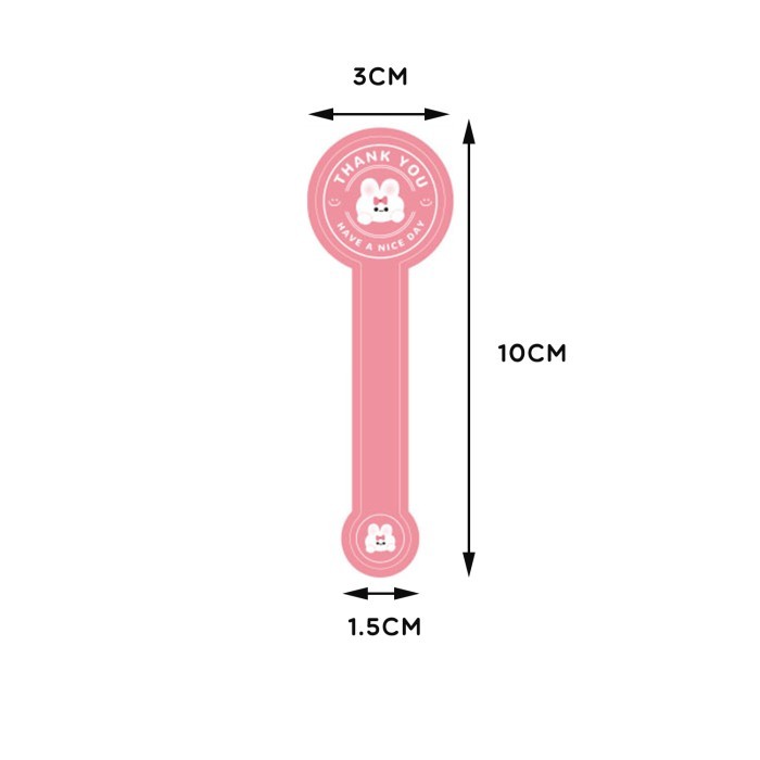 

100Pcs Stiker Label Thank You Have A Nice Day