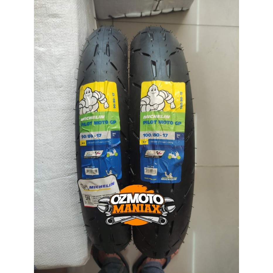 Paket Ban Michelin Pilot MotoGP 90/80-17 & 100/80-17 (Soft Compound)