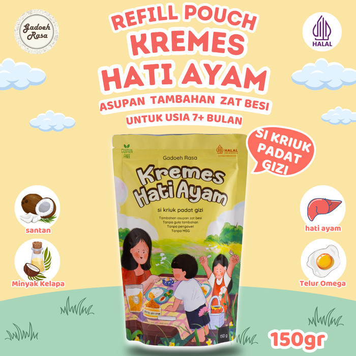 

PROMO! Kremes Hati Ayam Premium Kemasan Refill Pouch
