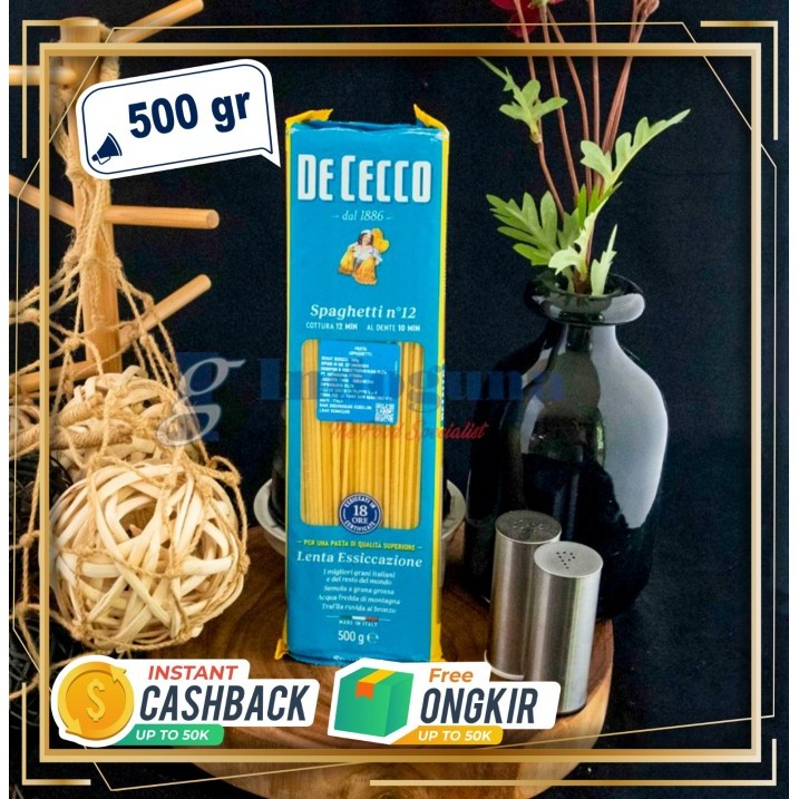 

TERLARIS! Spaghetti - De Cecco Pasta 500 GR