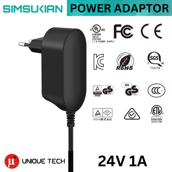 Promo Power Adaptor Mikrotik 24V 0.38A 0.8A 1A 1.2A 2.5A Original Dc 5.5Mm 24 V