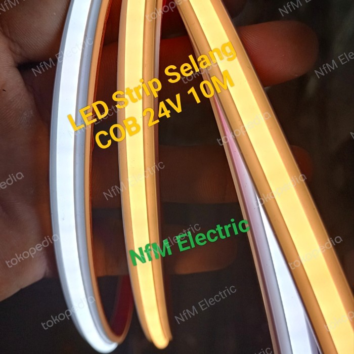 LED Strip Selang COB 12W 24V Outdoor / Strip Light COB 24V 10Mtr IP67