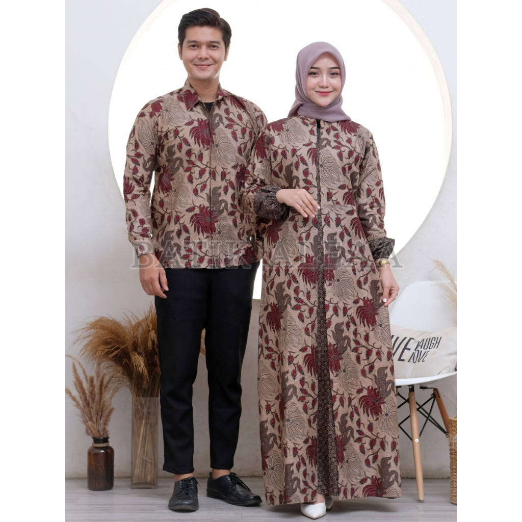 Serimbit Kekinian Bajy Pria Wanita Kemeja Panjang Dan Games Cople Gamis Sarimbit Pasangan Copel Baju