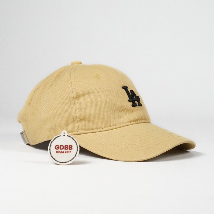 Topi MLB Cap LA Los Angeles Beige on Black BNIP