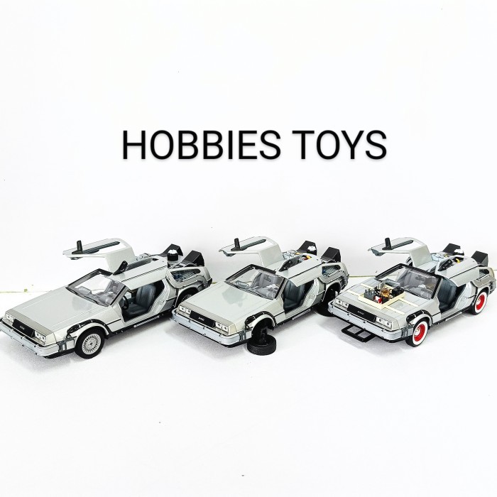 TERLARIS Diecast Welly 1:24 Delorean Time Machine - Back To The Future