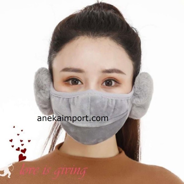 Masker Musim dingin 2in1 Earmuff, Masker Winter Ear Muff Musim Dingin