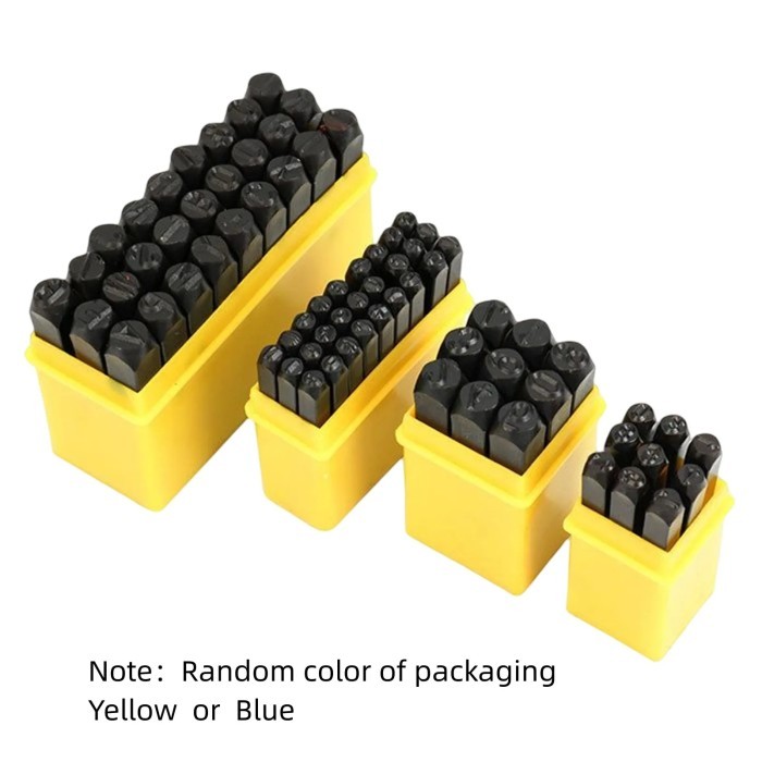 

Steel Die Metal Stamping Kit 3/4/5/6/8mm Number Letter Alphabet Punch Tools DIY Jewelry Gold Silver