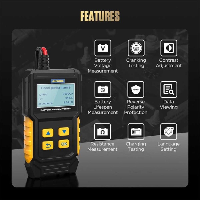 ALAT TEST AKI ACCU DIGITAL TESTER BATERAI VOLTMETER ANALYZER