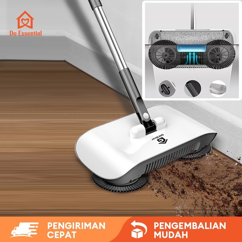 Discount De Essential Sapu Otomatis Pembersih Lantai / Sapu Vacuum / Sapu Dorong Pembersih Debu
