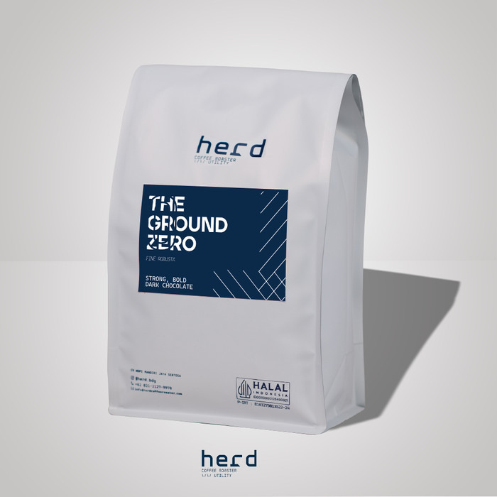

Biji Kopi GROUND ZERO Fine Robusta Roast 1KG Herd Coffee