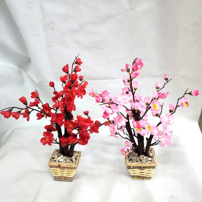 

POT BUNGA MEIHWA KECIL DEKOR MEJA HIASAN BUNGA SAKURA PINK MURAH