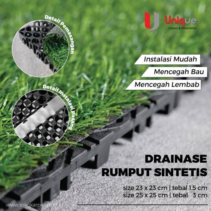 DRAINASE ALAS RUMPUT SINTETIS / ALAS RUMPUT PALSU