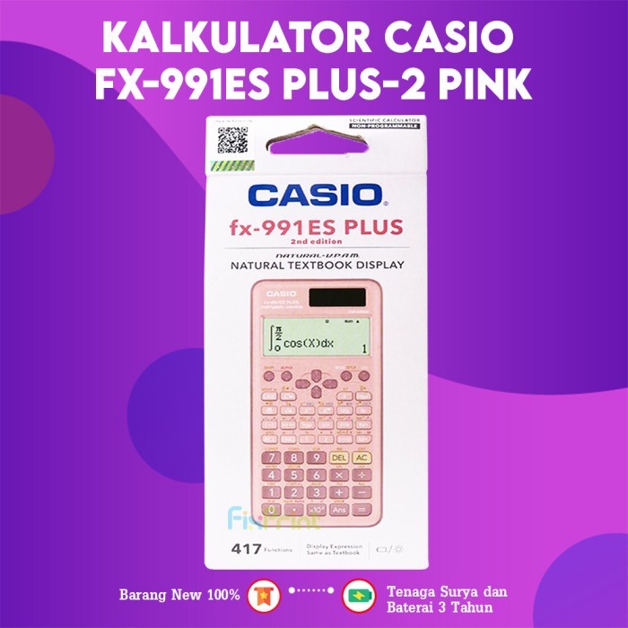 

Terlaris Kalkulator Casio fx-991ES PLUS-2 Calculator Scientific Kalkulator Ilmiah Standar Original
