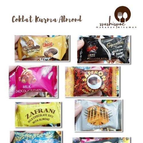 

Coklat Kurma Almond 1 Kg/500 Gr/Mix With Original Chocolate Arab Oleh2 New