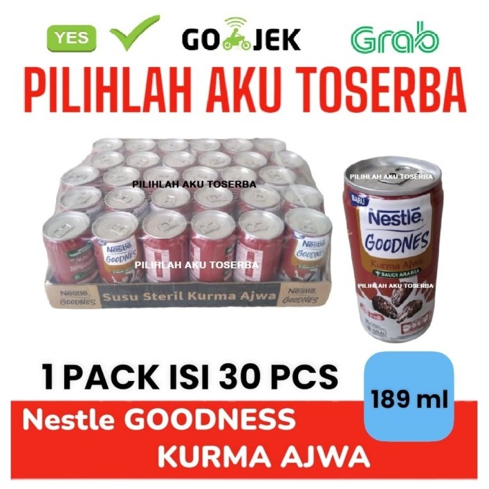 

Susu Nestle GOODNES KURMA Royale 189 ml - ( 1 PACK ISI 30 kaleng )